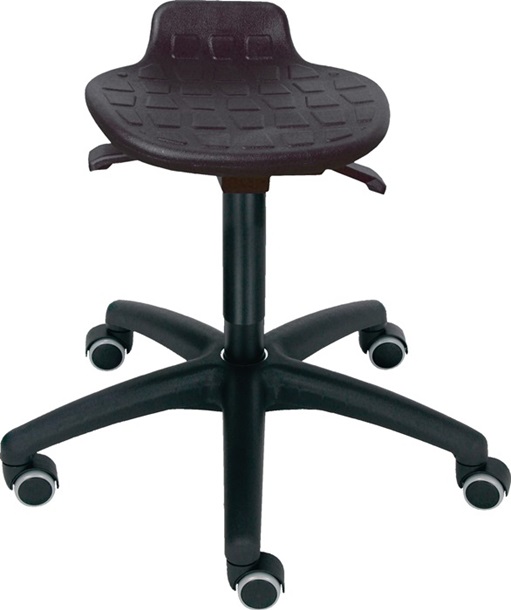 LOTZ 3571.18 Drehhocker  Rollen PU-Schaum schwarz Sitzhöhenverstellung 450-640 m