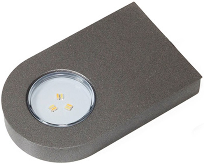 L&S 2000073 Anbauleuchte Glaspoint Edelstahl 12 V 0,8 W emotion
