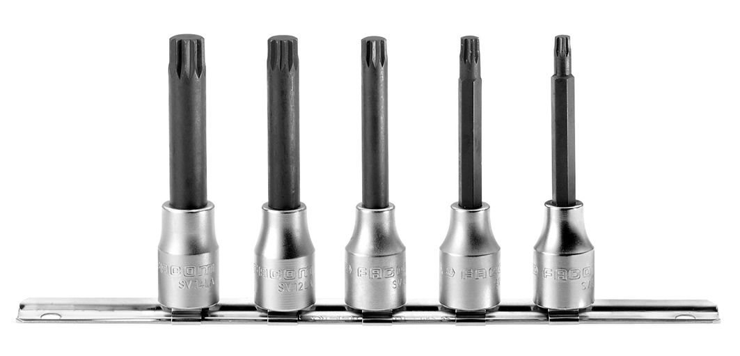 Facom SV.J5 Schraubendreheinsaetze 1/2'''' XZN, 5-tlg