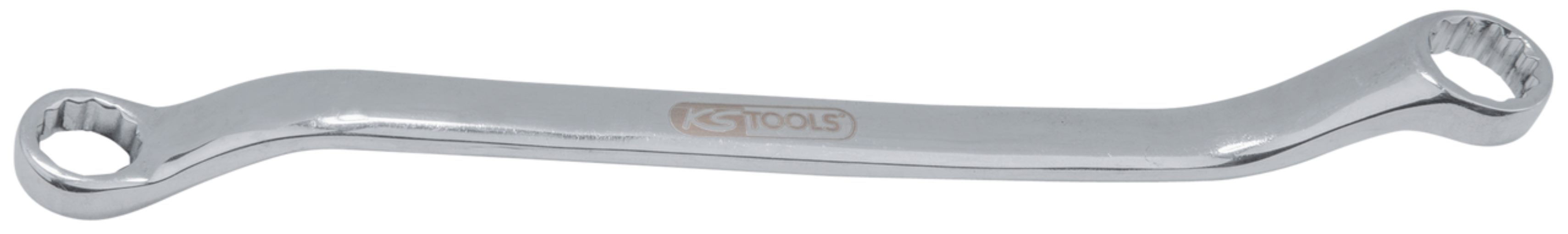 KS Tools 964.1115 EDELSTAHL Doppel-Ringschlüssel, gekröpft, 30x32mm