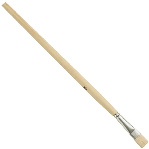 NÖLLE 160502 Gussowpinsel  Größe 2 Breite 5 mm Spitzenqual. helle Borsten Weißbl