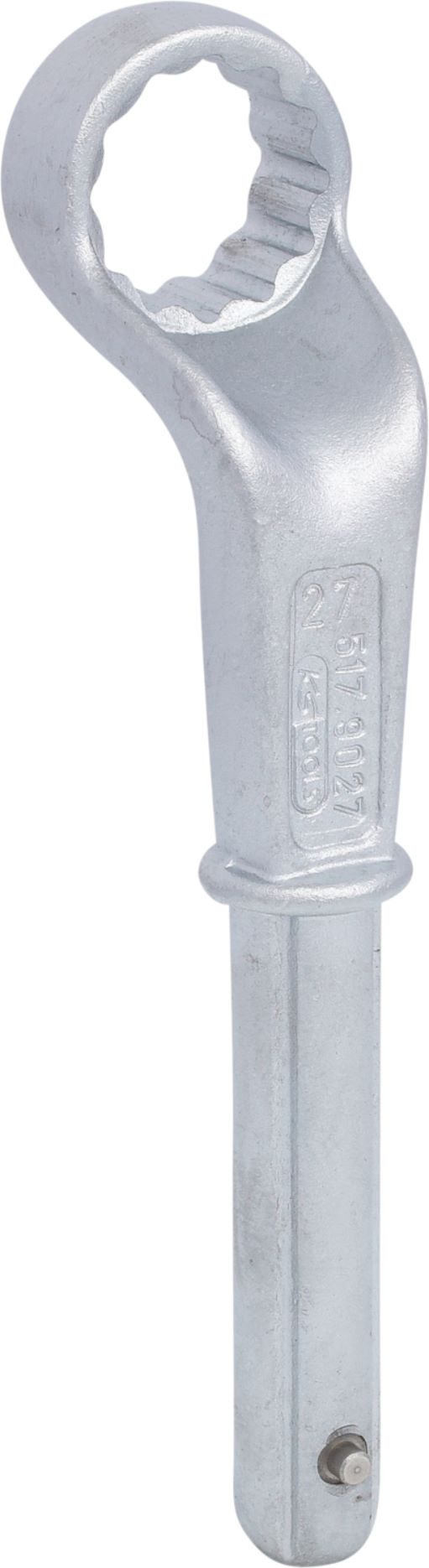 KS Tools 517.9027 CLASSIC Zugringschlüssel, gekröpft, 27mm