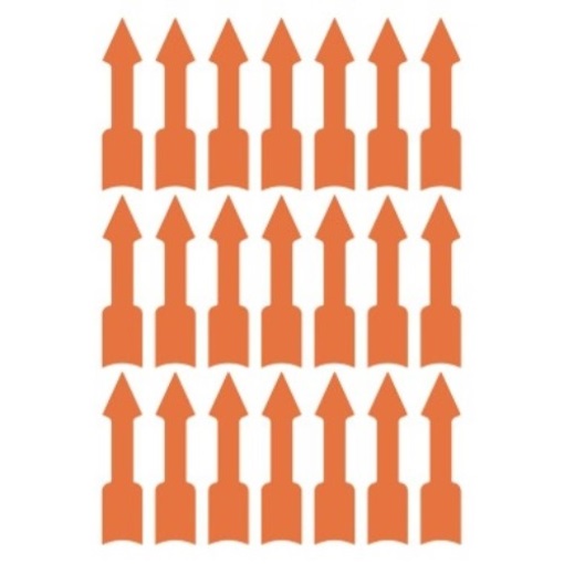 Avery Zweckform Hinweisetikett Pfeil 3008 leuchtrot 63 St./Pack.