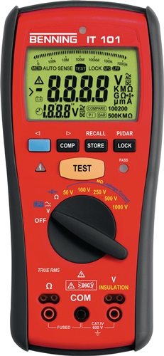 BENNING 044033 Isolations-/Widerstandsmessgerät IT 101 0,1-600 V AC/DC V 50 kOhm