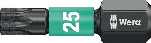 WERA 05157625001 Bit 867/1 IMP DC T25 Länge 25 mm 1/4 ? C6,3 Impaktor, DC