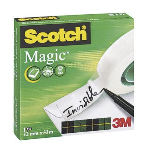 Scotch Klebefilm Magic 810 M8101233 12mmx33m unsichtbar