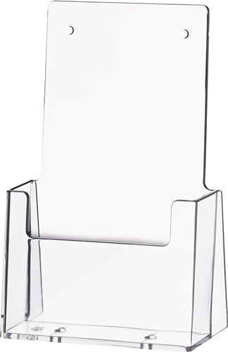 HELIT H23510- 02 Tischprospekthalter  1/3 DIN A4/C6 lang Kunststoff transparent