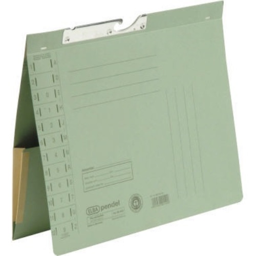 ELBA Pendelhefter 100570020 DIN A4 Amtsheftung 320g Manilakarton grün