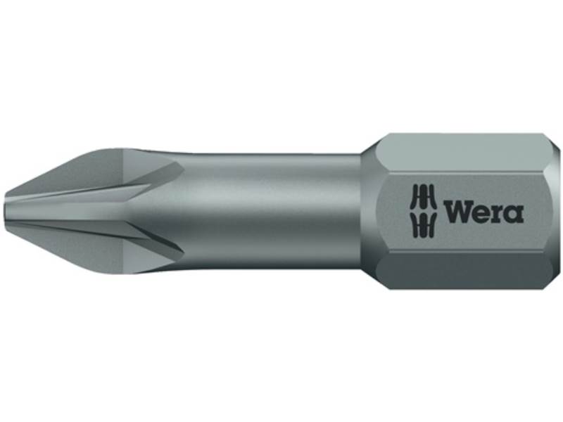 WERA 5056825001 Bit 855/1 TZ 1/4 Zoll PZD 3 Länge 25 mm Torsionszone, zähhart