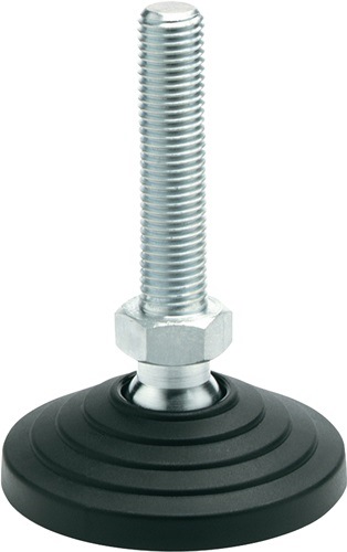 GANTER 344-60-M10-98-BG Kunststoff-Gelenkfuß GN 344 d1 60 mm, d2 M 10 mm l1 98 m