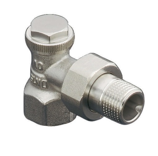 OVENTROP 1090363 HK-Verschraubung Combi 3 PN 10, Messing vernickelt, Eck DN 20,