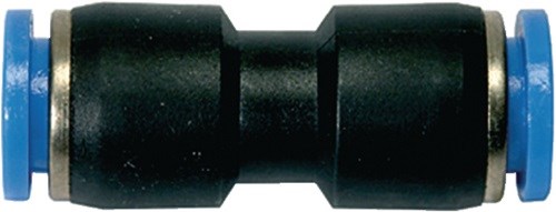 RIEGLER 109794 Gerade Steckverbindung Blaue Serie 6 mm  L1 34,6 mm