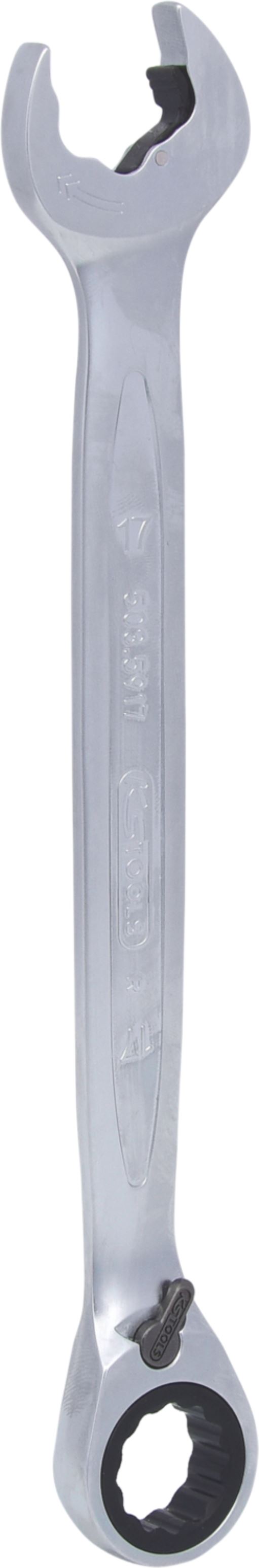 KS Tools 503.5917 DUO GEARplus Ringmaulschlüssel,Maul-Ratschenfunktion 17mm, ums