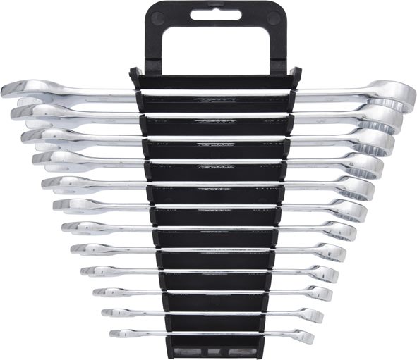 KS Tools 517.0052 CLASSIC Ringmaulschlüssel-Satz, abgewinkelt, 12-tlg. 8-19mm