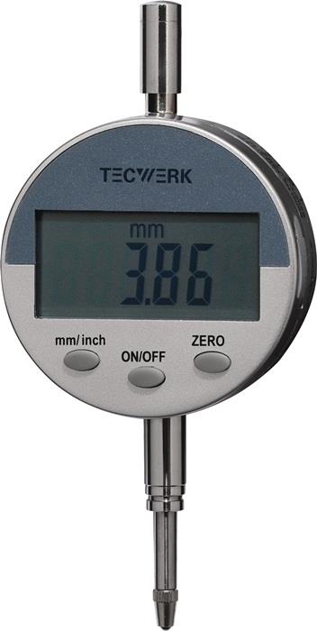 TECWERK 2000851530 Messuhr 12,5mm Abl.mm 0,01 dig.TECWERK 2000851530