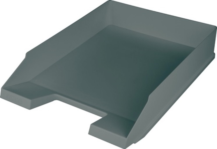 HELIT H2661682 Briefablage  für DIN A4-C4 Kunststoff lichtgrau H67xB254xT347 mm