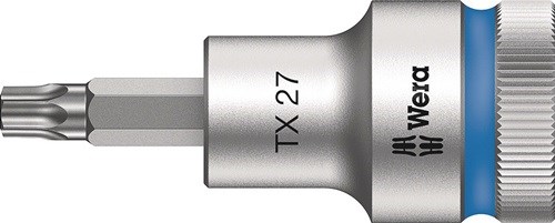 WERA 05003832001 Steckschlüsseleinsatz 8767 C HF TORX® 1/2 '' T27 Länge 60 mm