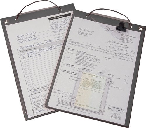 EICHNER 9015-00479 Auftragstasche  mit Klettverschluss u.2 Fächer DIN A4 anthraz