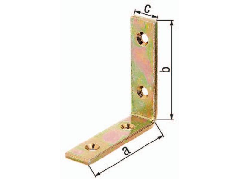 GAH 339135 Balkenwinkel L180x180mm B.20mm schmal STA roh galv.gelb verz.GAH   Au