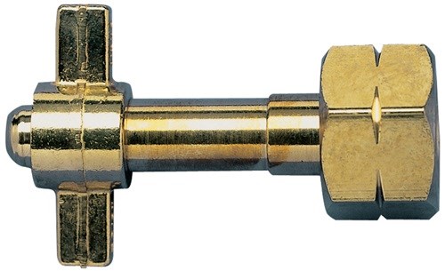 KAYSER 42610 Umfüllstutzen  für Flaschengröße 5,11 + 33 kg G 3/8Zoll LH,W21,8 x