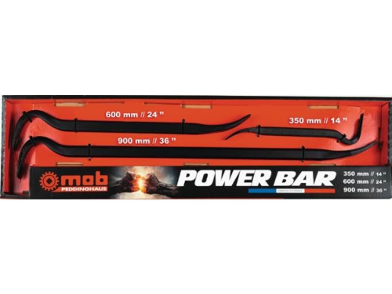 PEDDINGHAUS 7187000301 Nageleisen-Set Power Bar Gesamtlänge 350 / 600 / 900 mm