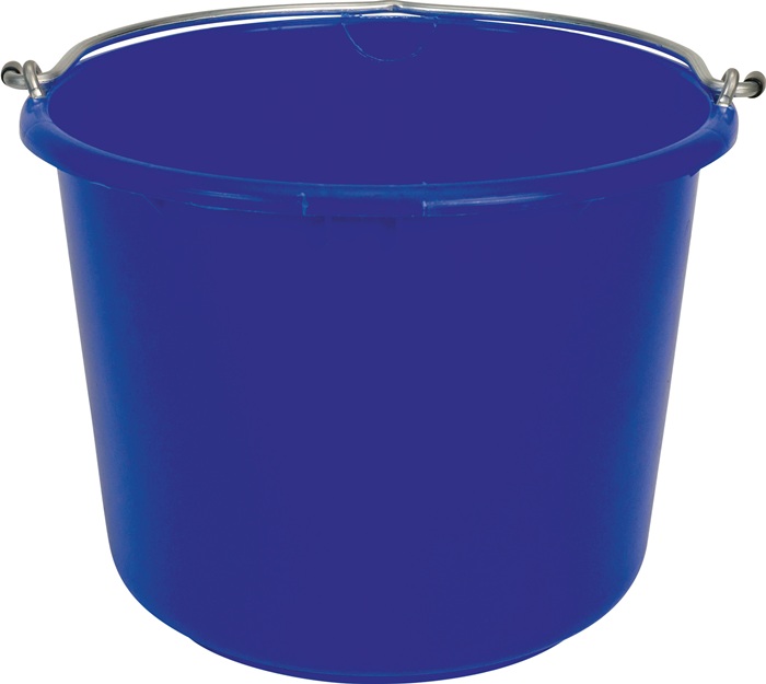 BERDAL EMMT0120-3001 Baueimer GRIPLINE C 12 l kranbar, TÜV-GS geprüft blau Kunst