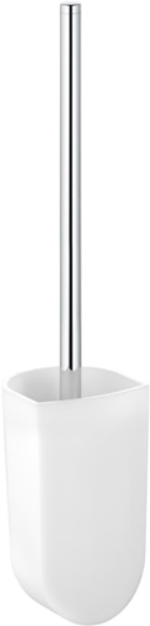 KEUCO 11669019000 Toilettenbürstengarnitur ELEGANCE verchromt mit Glas-Einsatz