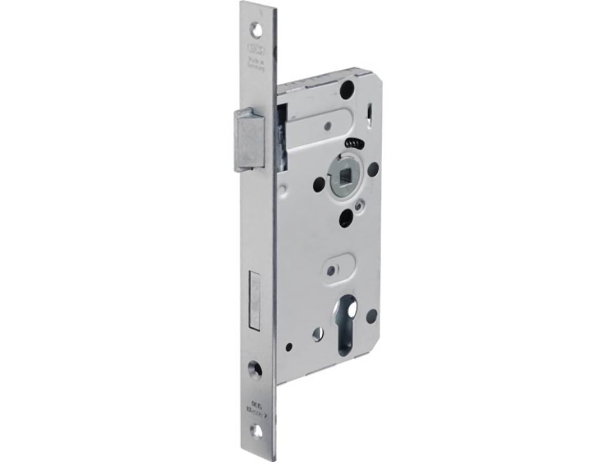 BKS Zimmertür-Einsteckschloss 0415 PZW 24/ 55/72/8 mm DIN links silber käntig Kl