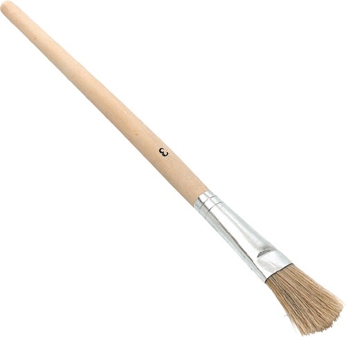 NÖLLE 59200 Emaillelackpinsel  Länge 190 mm Breite 10 mm Höhe 3 mm Größe 0 helle