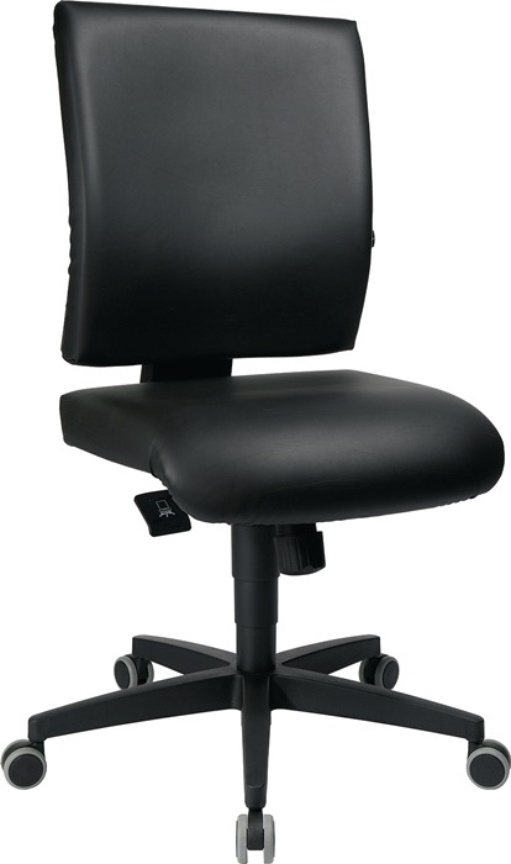 TOPSTAR LSH1000D10H Arbeitsdrehstuhl Lightstar 10 Hartbodenrollen Kunstlederbezu