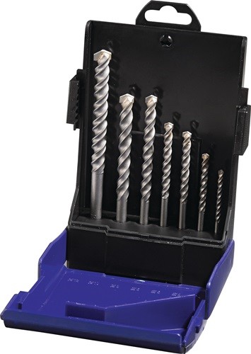 PROMAT  Hartmetallschlagbohrersatz  7 teilig 4/75,5/85,8/120,10/120,12/150,2x6/1