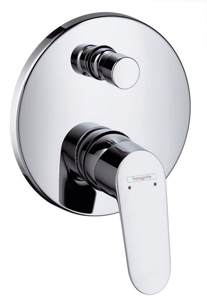 HANSGROHE 31945000 Fertigmontageset FOCUS chrom Chrom Einhebel-Wannenmischer