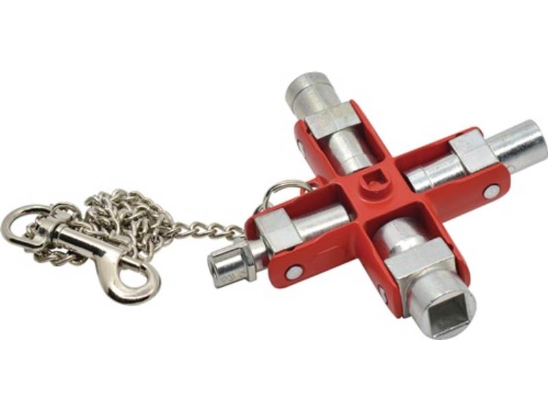 SCHÜNKE UND BOCKMÜHL 400665 Doppel-Schaltschrankschlüssel SuBMaster 9 in 1 14 Fu