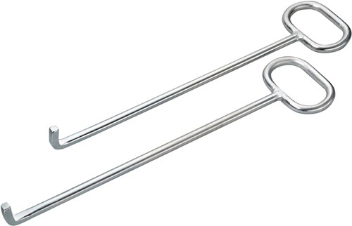 HÄRKE 48001 Kanaldeckelheber  Länge 600 mm mit L-Haken verzinkt