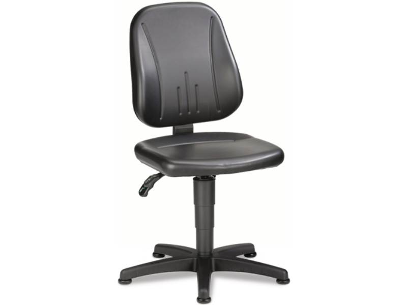 BIMOS 9650-   551 Arbeitsdrehstuhl Unitec Bodengleiter Kunstlederpolster schwarz
