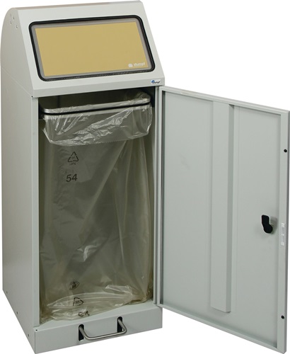 STUMPF 665-075-1-1-735 Wertstoffsammler  70 l H1000xB400xT380mm lichtgrau mit Mü