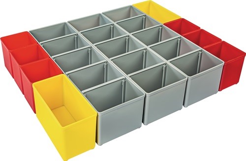 BS SYSTEMS 6000010089 Einteilungs-Set I3 iB 72 B349xT265xH63mm blau / gelb / ora