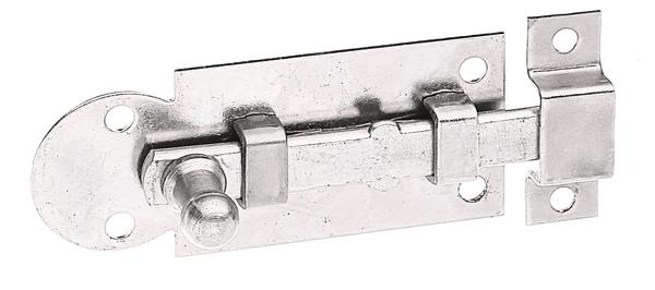 GAH 113001 Fensterriegel  Länge 61 mm Breite 26 mm Form gerade Stahl galv. verz. dickschichtpassiviert Ausschub 13,5 mm mit Knopfgriff · Material: Stahl, Oberfläche: galvanisch verzinkt, dickschichtpassiviert · Ausführung: gerade, mit befestigter Schlaufe