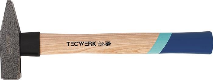 TECWERK 2000811234 Schlosserhammer 600g Stiel-L.320mm Hickory m.Nylonschutzhülse