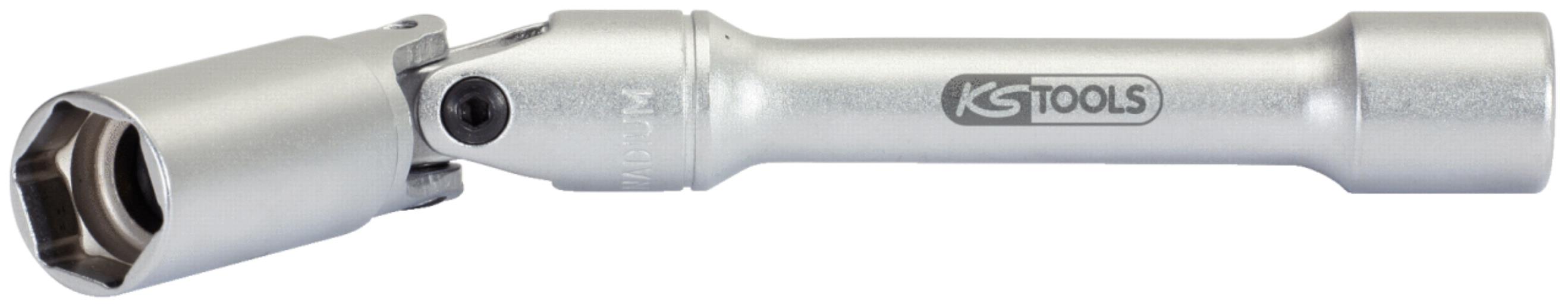 KS Tools 500.7312 3/8'' Glühkerzen-Gelenknüsse, lang, 150mm, 9mm