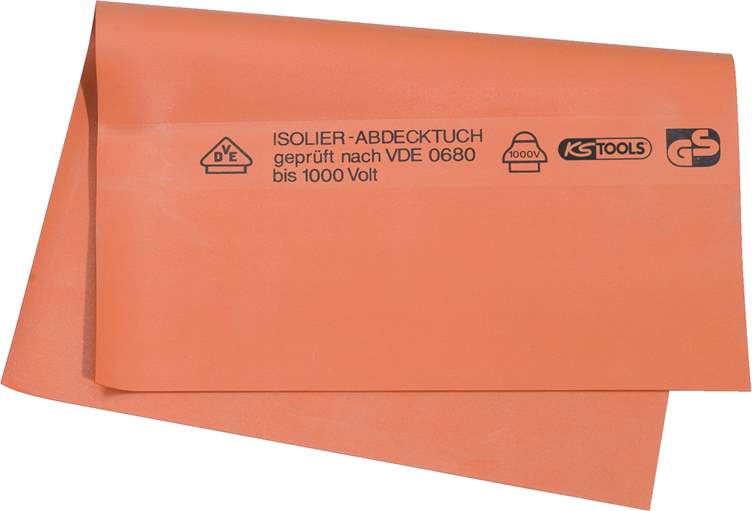 KS Tools 117.1746 Gummi-Abdecktuch mit Schutzisolierung, Stärke 1,6, 130mm