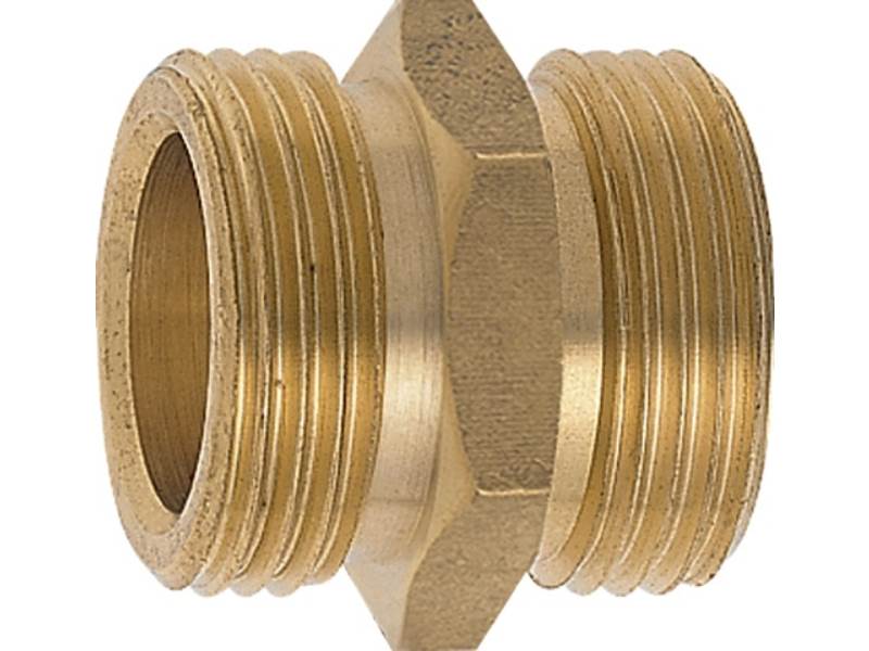 GEKA 3004069 Gewindenippel GEKA Messing  Außengewinde 1 1/4 x 1 1/4 Zoll