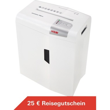 HSM Aktenvernichter Shredstar X6 pro 1046111 2x15mm weiß