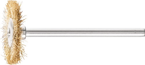 PFERD TOOLS 43100753 Minirundbürste RBU 2202/3 MES 0,10 D22xB2xL6mm Messing