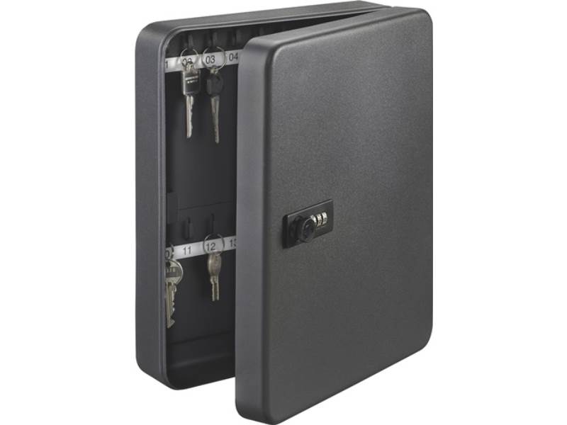 BURG-WÄCHTER 35900 Schlüsselbox KC H200xB160xT60 mm schwarz Stahlblech Anzahl Ha