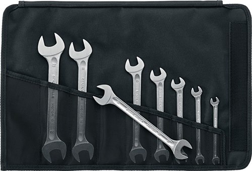 STAHLWILLE 96400305 Doppelmaulschlüssel-Satz 10/8 8-teilig SW6-22 mm Chrom-Alloy