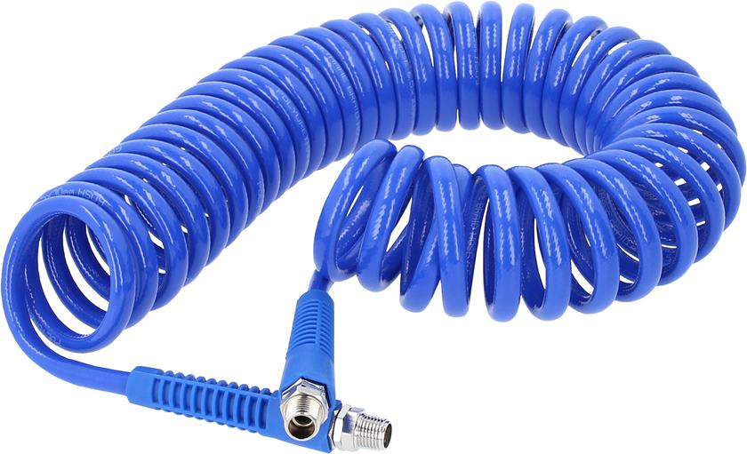 KS Tools 515.3330 PU-Druckluft-Spiralschlauch, Ø 6mm
