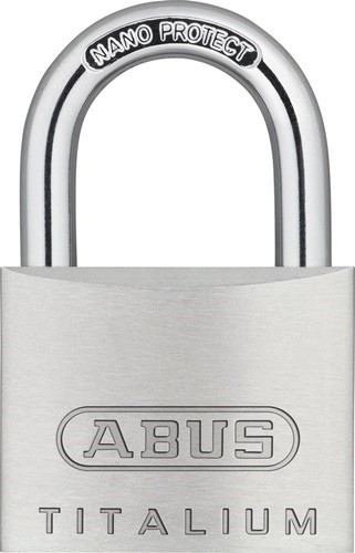 ABUS 54586 Zylindervorhangschloss 64TI/40 gl Schlosskörperbreite 40 mm Titalium