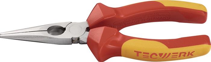 TECWERK 2000810328 Flachrundzange L.160mm Mehrkomp.-Hüllen TECWERK 2000810328