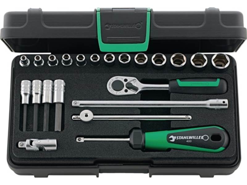 STAHLWILLE 96011113 Steckschlüssel-Satz 40/44/17/5 KN 22-teilig 1/4 '' Schlüssel
